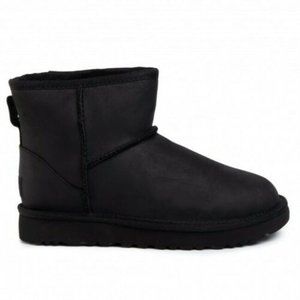 Ugg Classic Mini Leather Boots, Sz 10 US